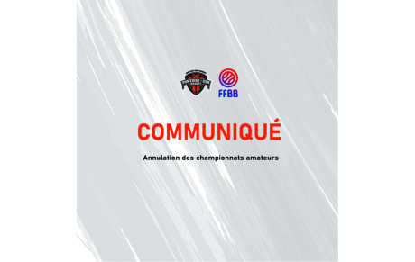 Annulation des championnats amateurs